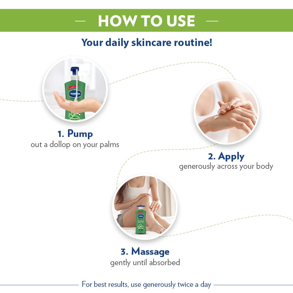 Vaseline Body Lotion Revitalizing Green Tea 400ml Image