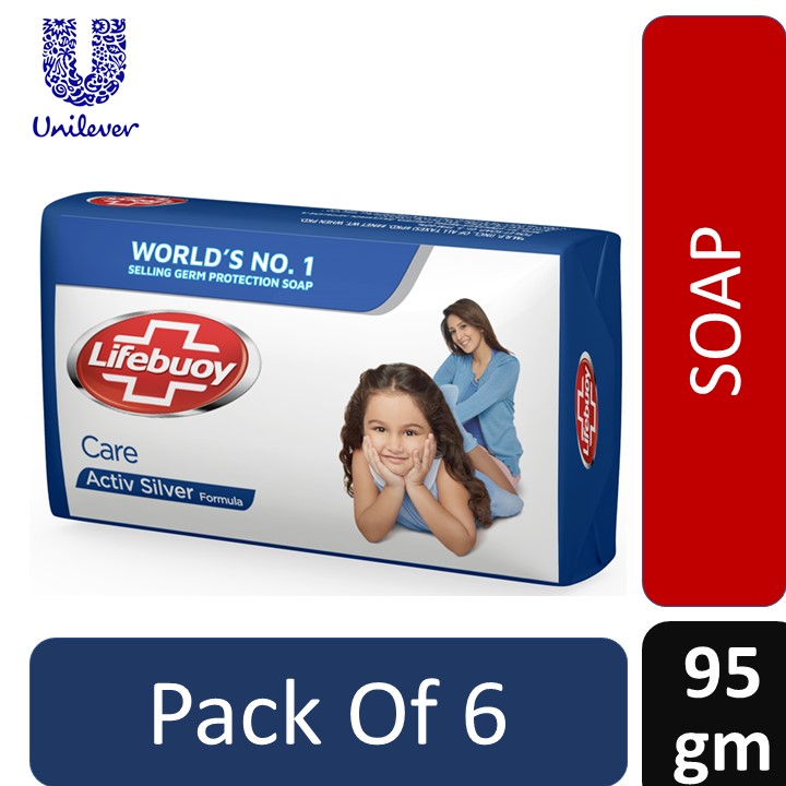 Lifebuoy Care Bar Soap 95G (Pack of 4) Image