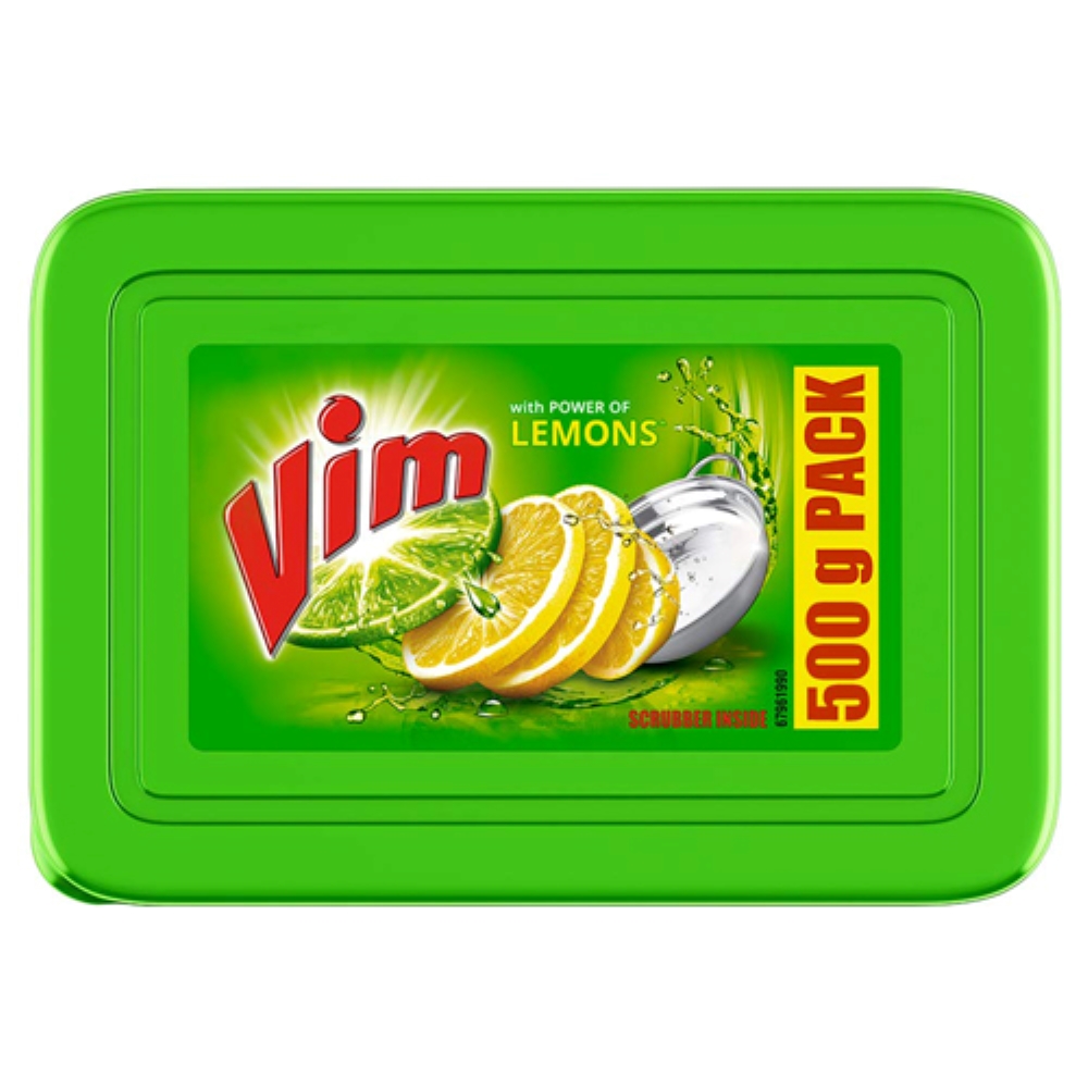 VIM DISWASH BAR LEMON TUB 500G-Pack of 2 Image
