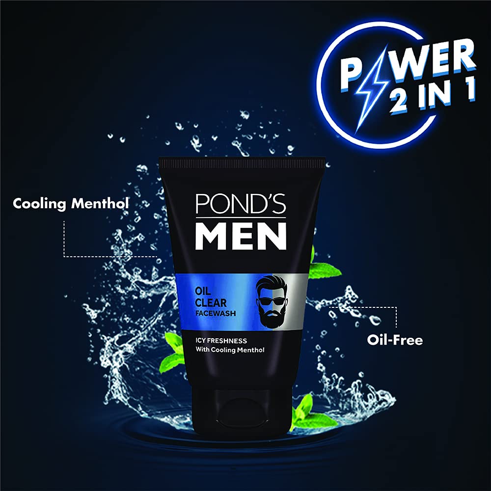 Pond's Men Oil Clear Face Wash 100gm Image