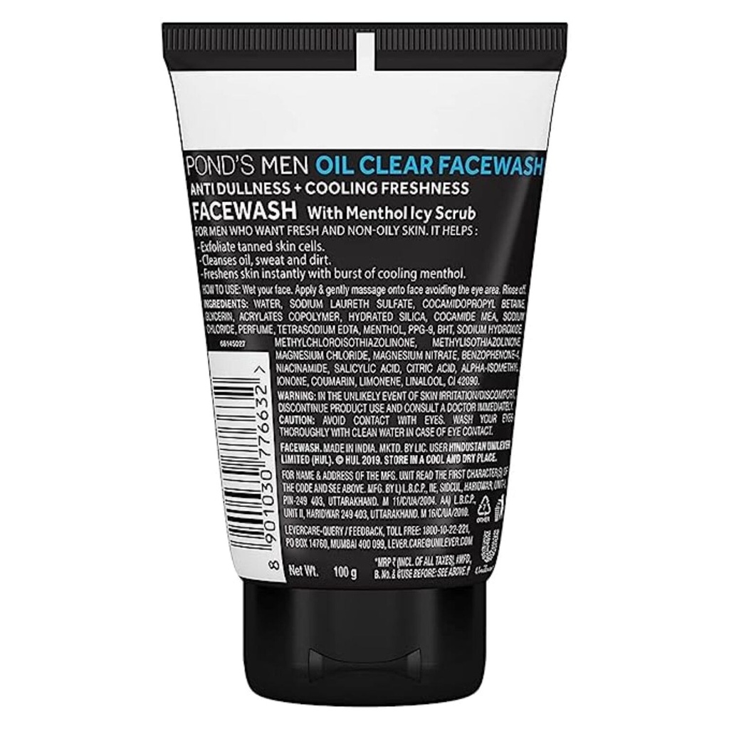Pond's Men Oil Clear Face Wash 100gm Image
