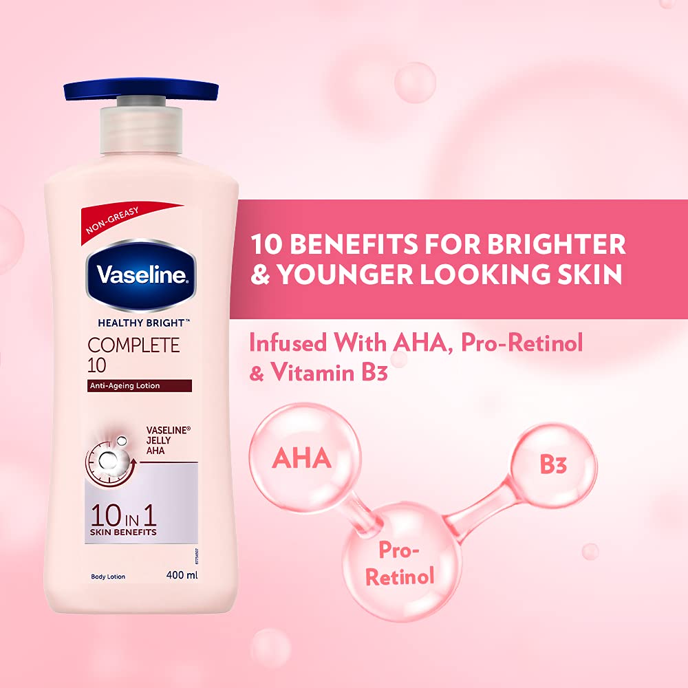 Vaseline HealthyBright  Complete 10 Body Lotion 400 Ml Image