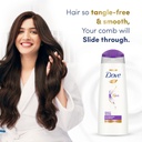 Dove Daily Shine Shampoo 625 ML, For Damaged Or Frizzy Hair, Makes Hair Soft, Shiny And Smooth - Mild Daily Shampoo For Men & Women Image