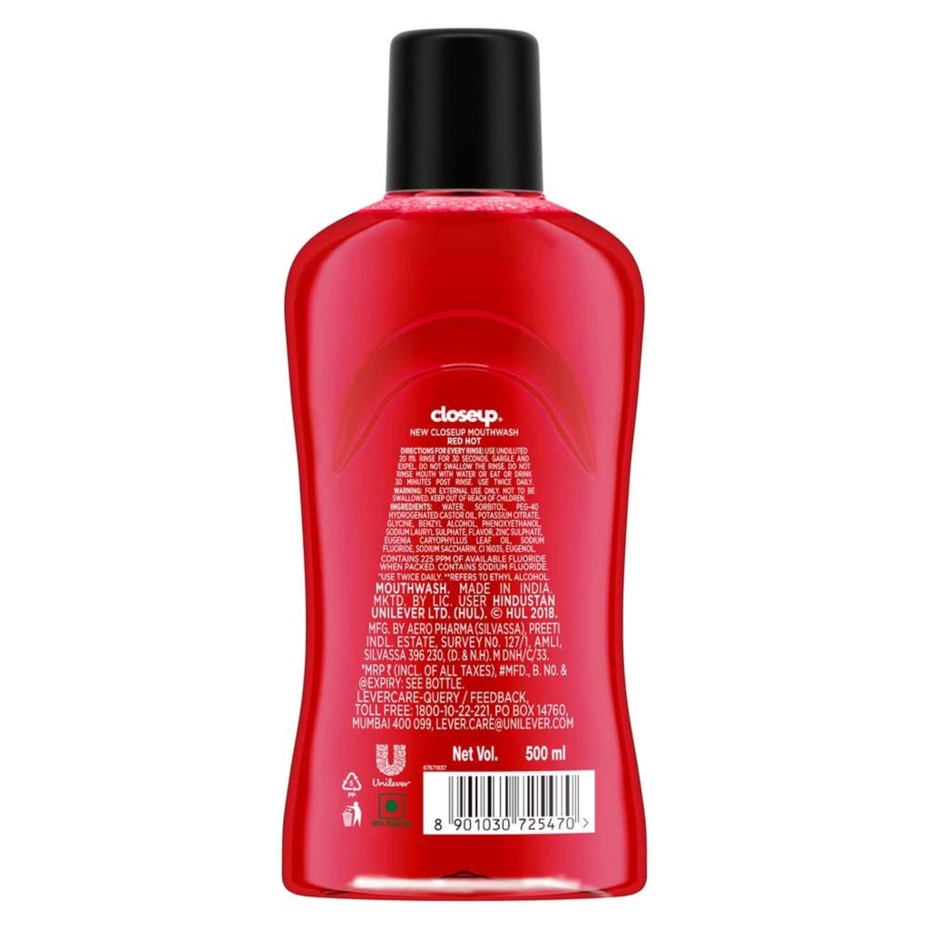 Closeup Red Hot Mouthwash 500 ml Image