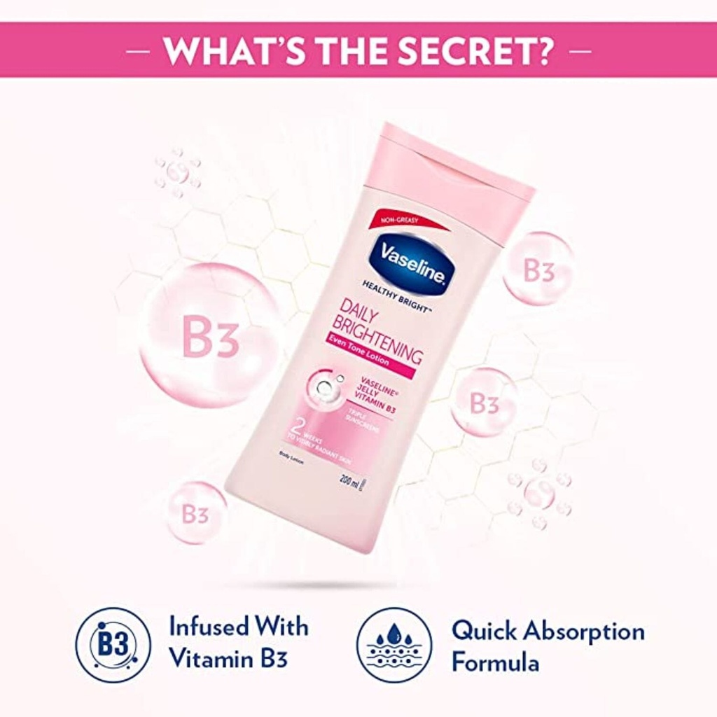 Vaseline Daily Brightening Body Lotion 100ml Buy 3 Get 1 Free Image