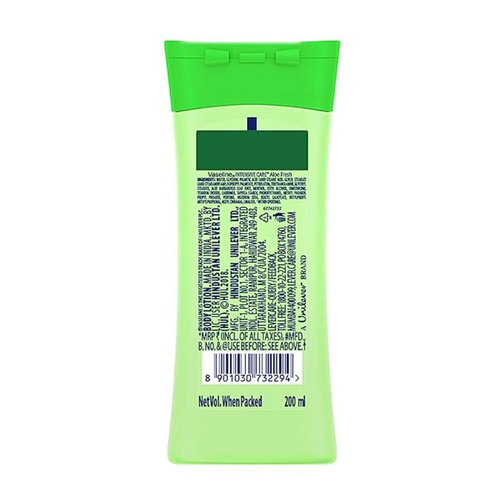 Vaseline Intensive Care Aloe Fresh Body Lotion 200ML Image