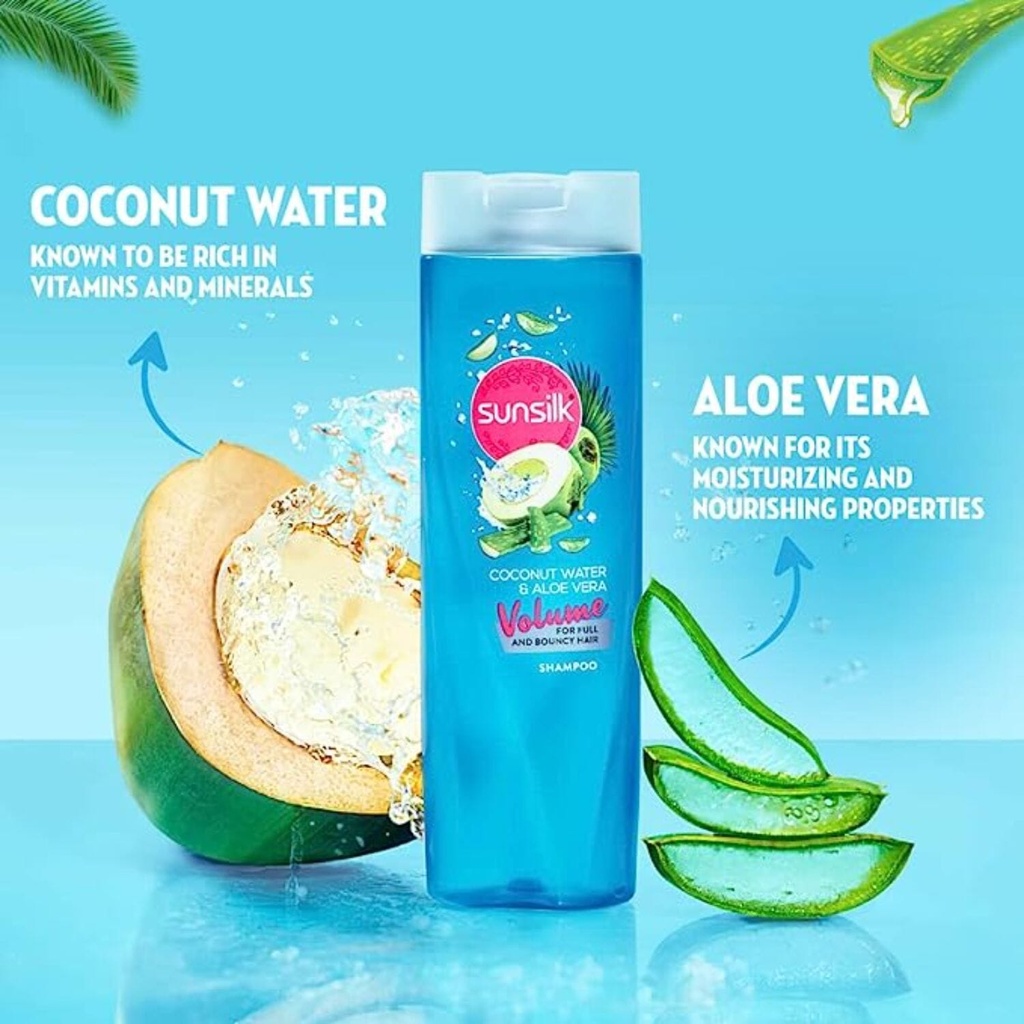 Sunsilk Coconut Water & Aloe Vera Volume Hair Shampoo, 195 ml Image