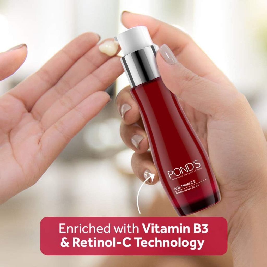 POND'S Double Action Serum, Instantly Primes & Renews Skin, 30 ml Image