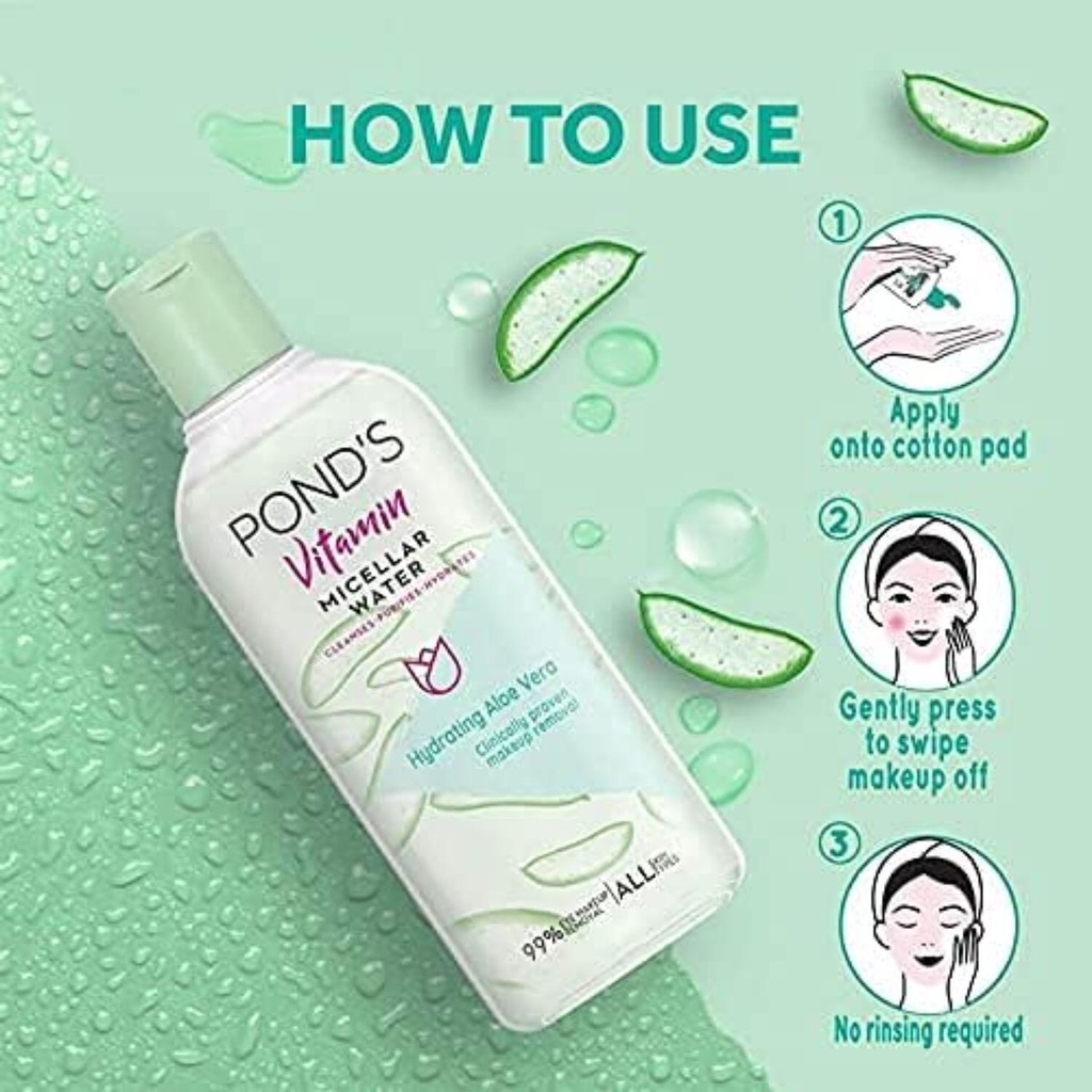 Ponds Aloevera Micellar Water 100ML Image