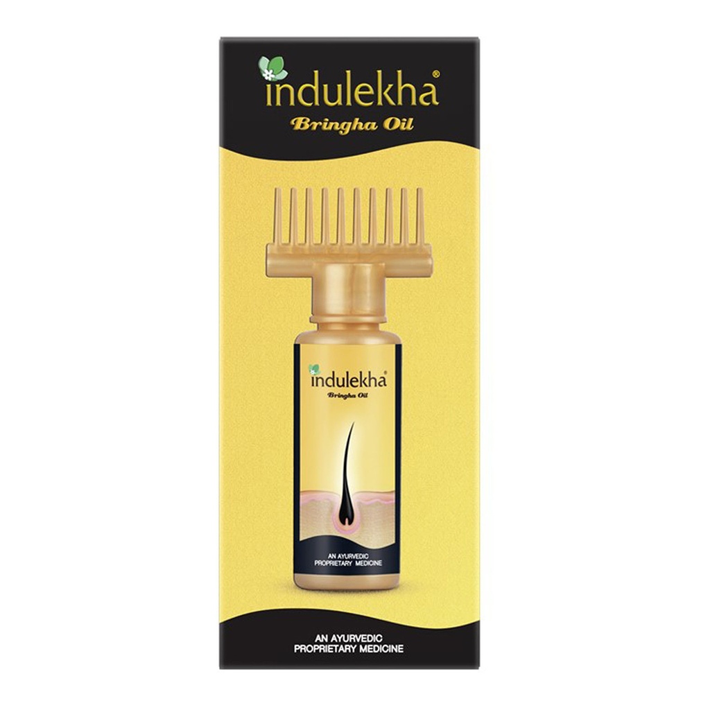Indulekha Bringha Oil, Reduces Hair Fall and Grows New Hair, 100% Ayurvedic Oil, 50ml Image