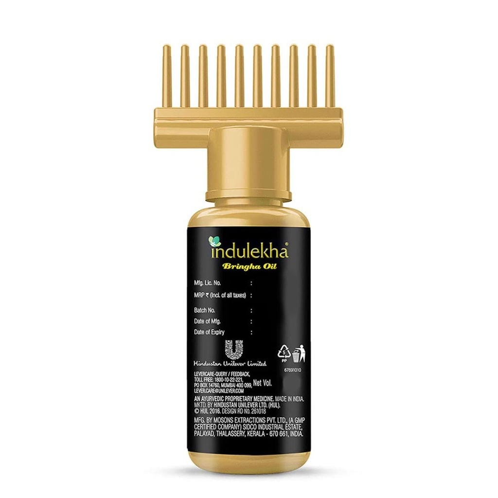 Indulekha Bringha Oil, Reduces Hair Fall and Grows New Hair, 100% Ayurvedic Oil, 50ml Image