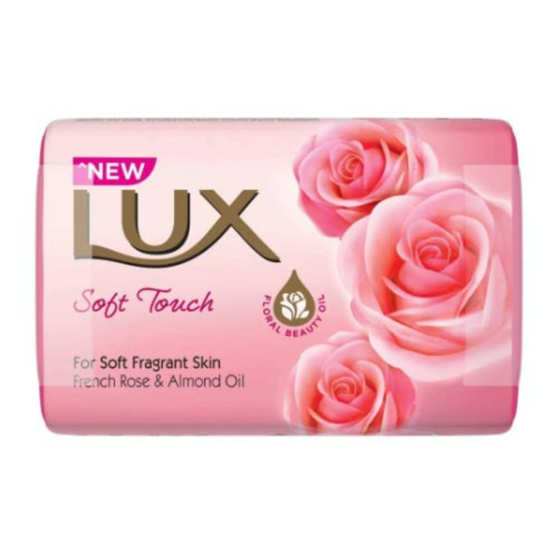 Lux Soft Touch French Rose & Almond oil Soap Bar, 100g Image
