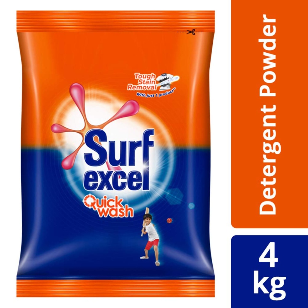 Surf Excel Quick Wash Detergent 3+1KG Image