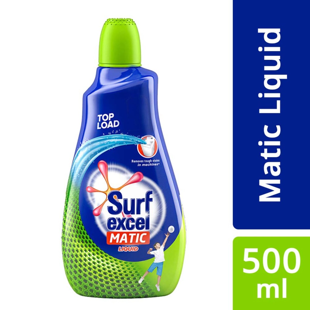 Surf Excel Matic Liquid Detergent Top Load 500 ml Image