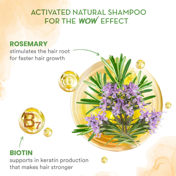 WOW Skin Science Rosemary With Biotin Shampoo - 250 ML Image