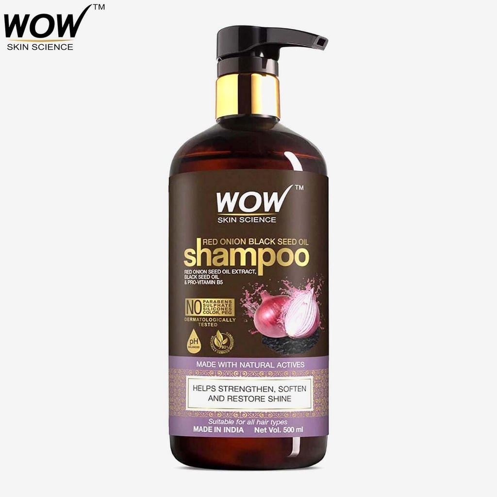 WOW Skin Science Onion and Black Seed Shampoo - 500ml Image