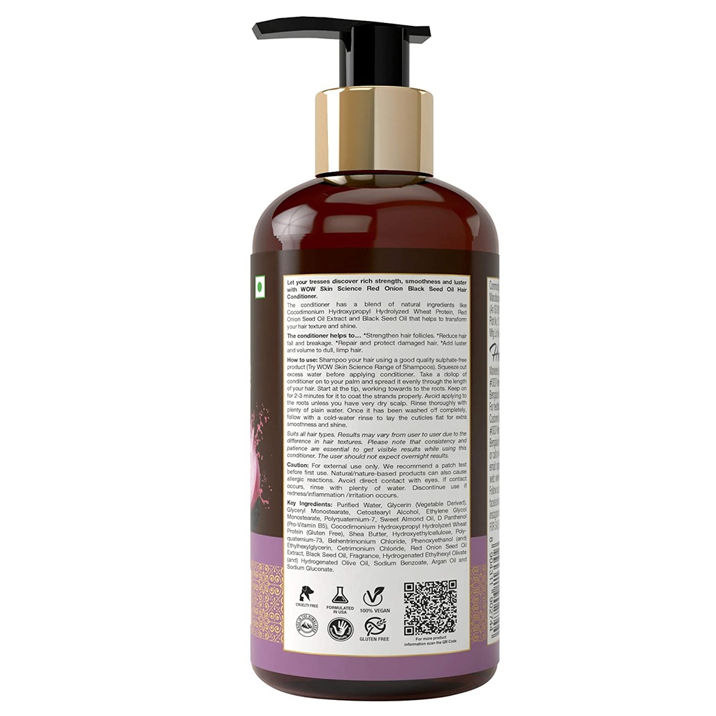 WOW Skin Science Red Onion Seed Conditioner 500ml Image