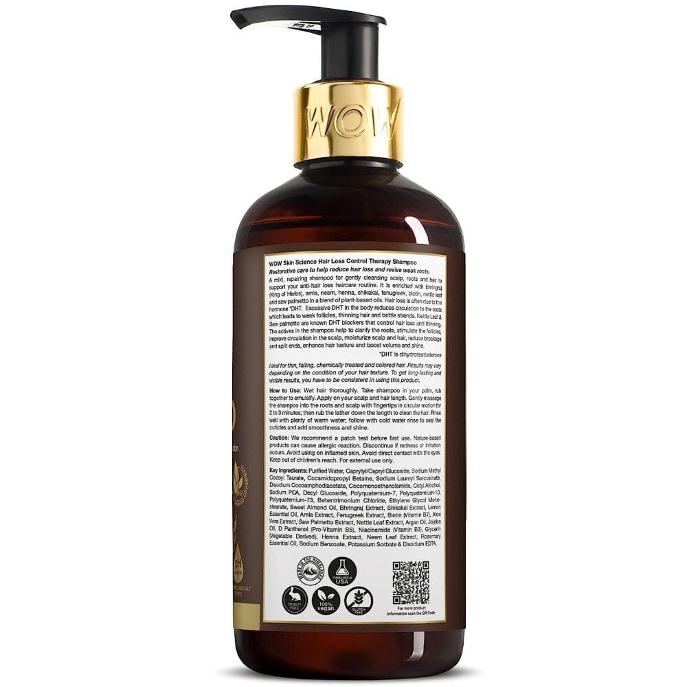 WOW Skin Science Hair Loss Control Therapy Shampoo -  300 ml Image