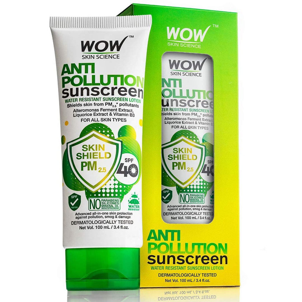 WOW Skin Science Anti Pollution Sunscreen SPF 40-100ml Image