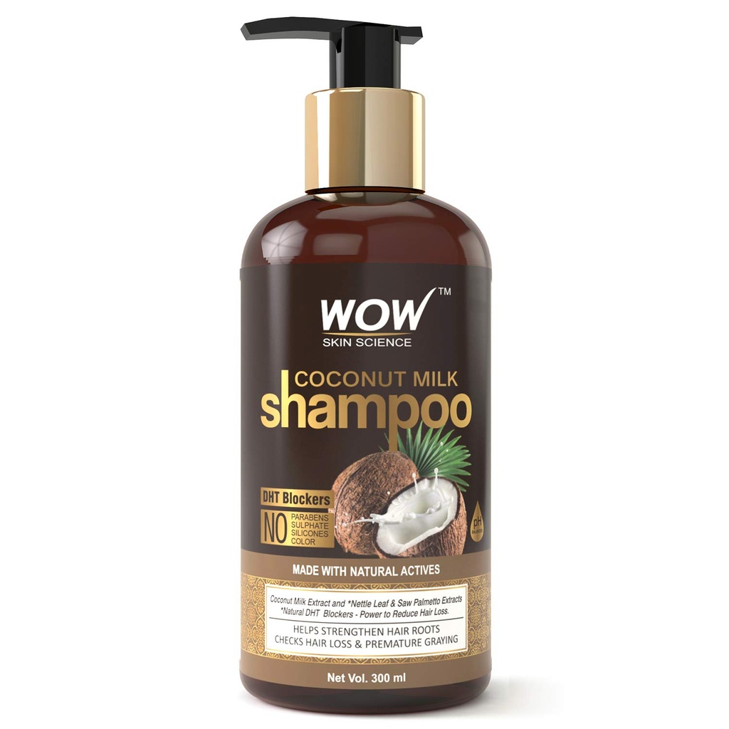 WOW Skin Science Coconut Milk Shampoo & Hair Conditioner Kit(300+300)ml Image
