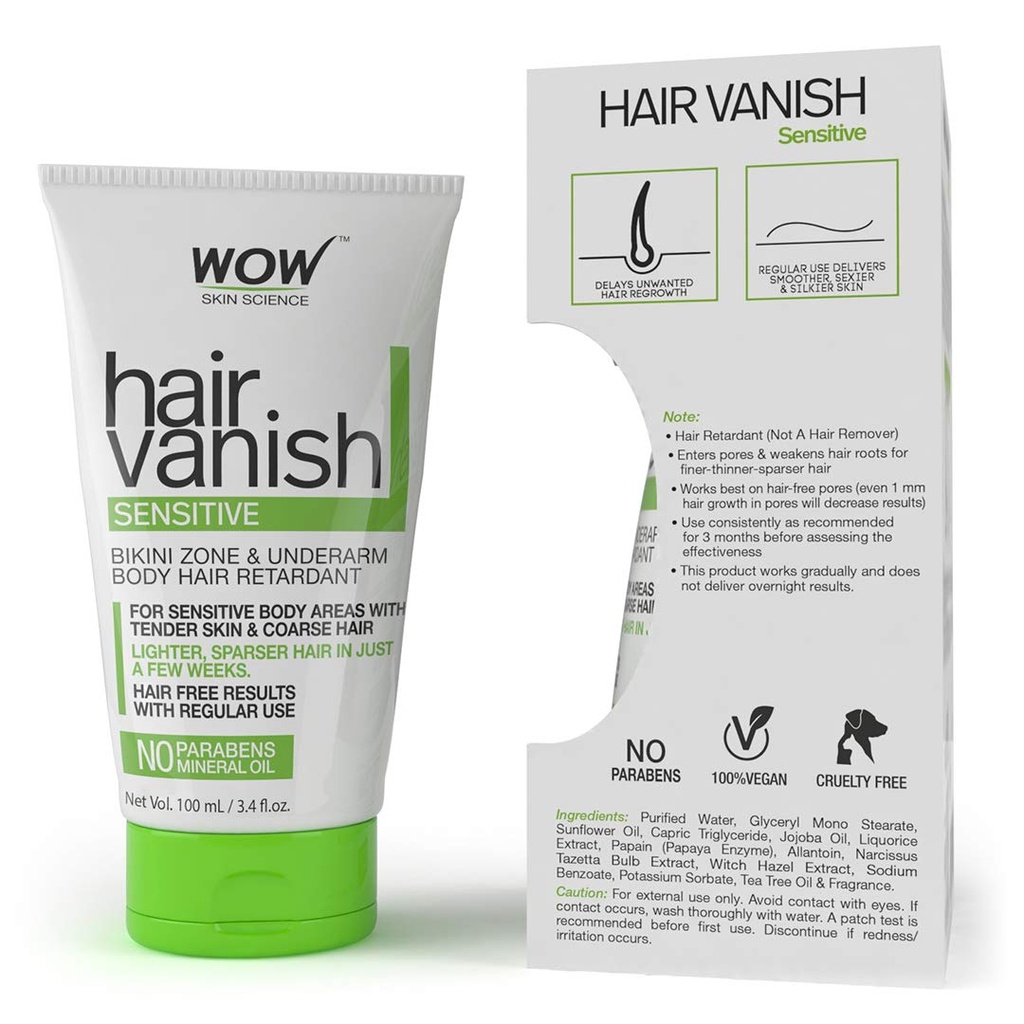 WOW Skin Science Hair Vanish Sensitive - 100 ml Image