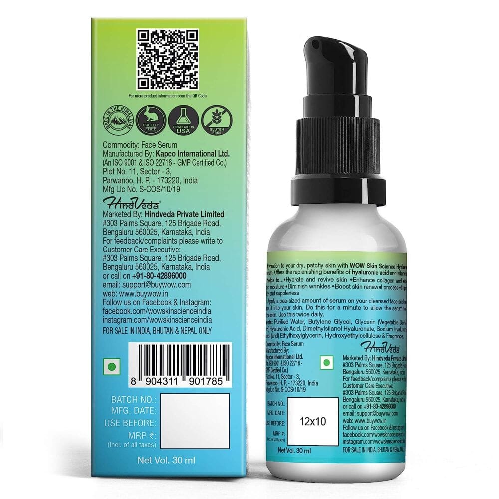 WOW Skin Science Hyaluronic Acid Serum 30ml Image