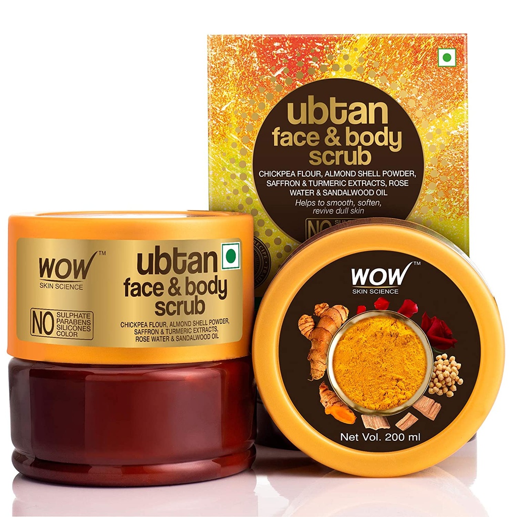 WOW Skin Science Ubtan Face and Body Scrub 200ml Image