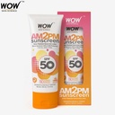 WOW Skin Science AM2PM SPF50 Water Resistant No Parabens & Mineral Oil Sunscreen Lotion - 100 ml Image