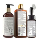 WOW Apple Cider Vinegar Hair & Skin Care Kit (Shampoo 300ml + Body Wash 250ml + Face Wash with built in brush 150ml) Image