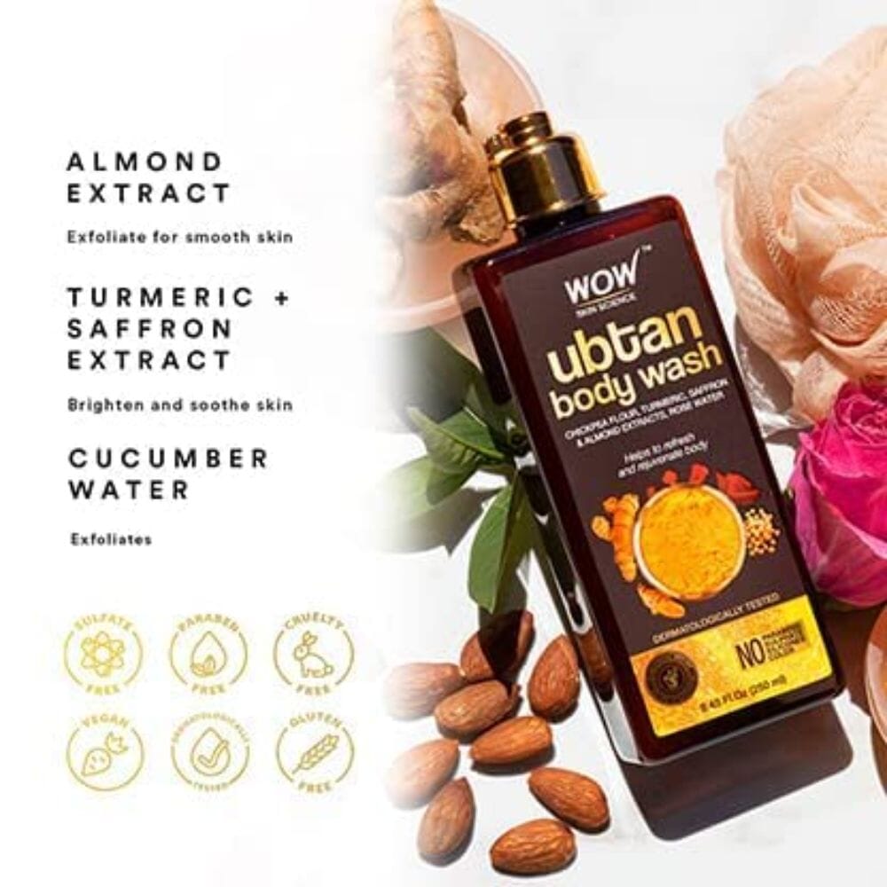 WOW Skin Science Ubtan Body Wash - (250 ml) Image