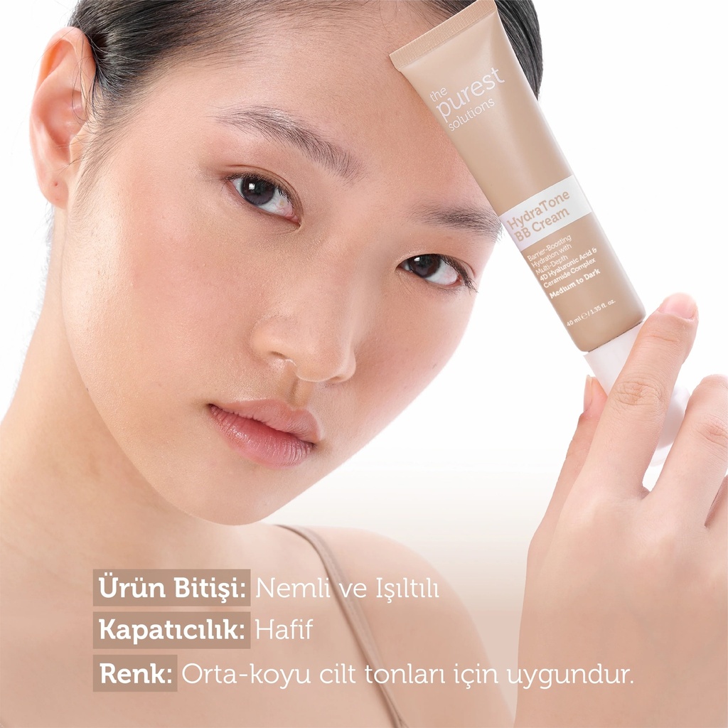 The Purest Solutions Hydra Tone BB Cream for Dry and Combination Skin SPF 50+ 40 ml | Available in Lght/Medium and Medium/Dark  Tone Image