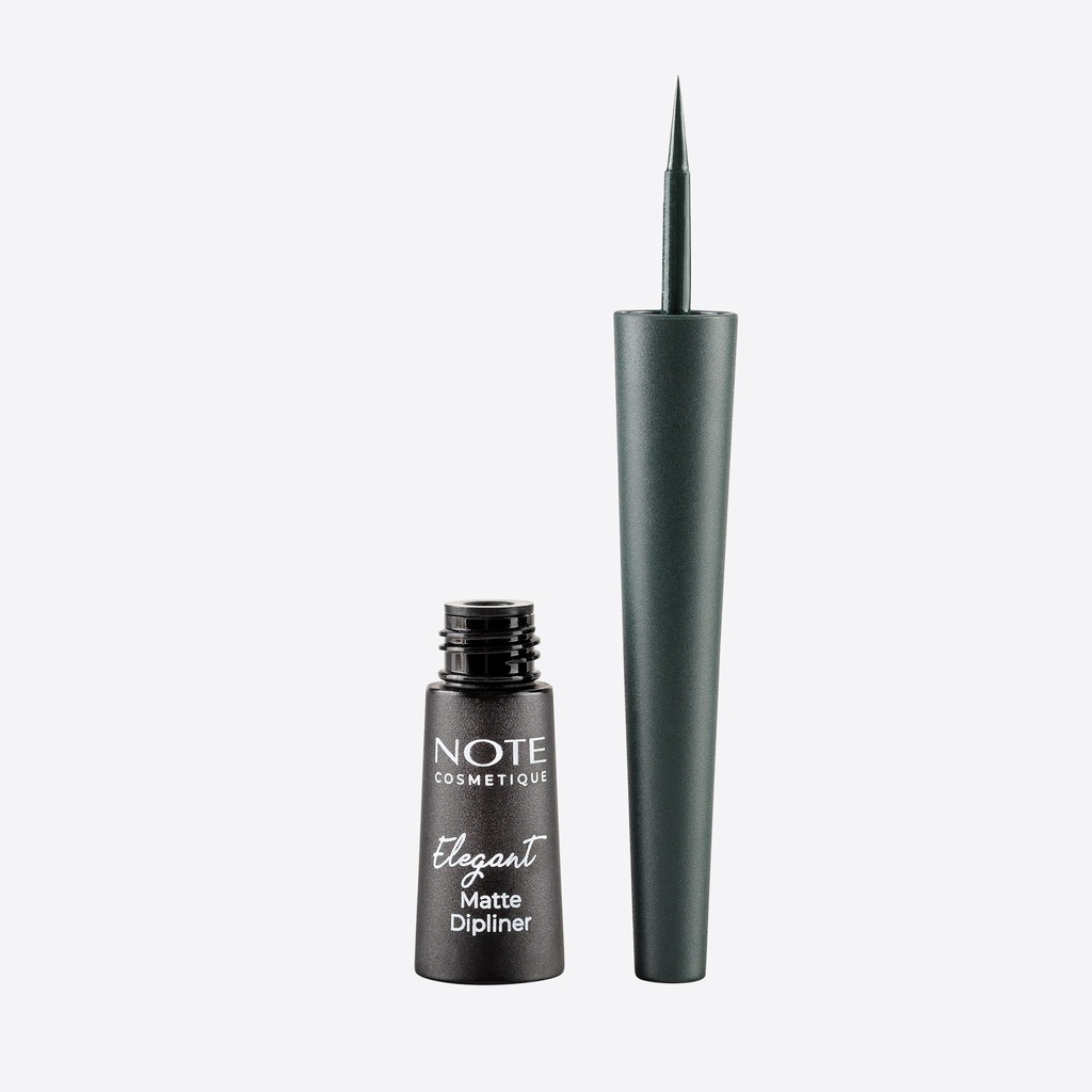NOTE Elegant Matte Dipliner 2.5 ml | Eyeliner for Base of Eyelashes | Available in Coal Black , Coffee Brown , Navy Blue , and Ocean Green Image