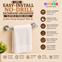 Easy-Install No-Drill Bathroom Organizer - Wall-Mounted Slipper & Towel Rack , Space-Saving Storage for Home Image