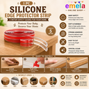5-Meter Silicone Edge Protector Strip | Baby Corner Guards for Sharp Edges | Table, Bed & Furniture Safety Protectors | Baby Proofing Corner Guards & Edge Safety for Sharp Edges Image