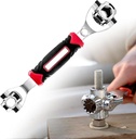 48 in 1 Universal Socket Spanner Wrench | 360° Rotating Head Multifunction Spanner Tool with Chrome Vanadium Steel | Professional Grade Dog Bone Wrench for Home, Car, Bike Repair & Maintenance Image