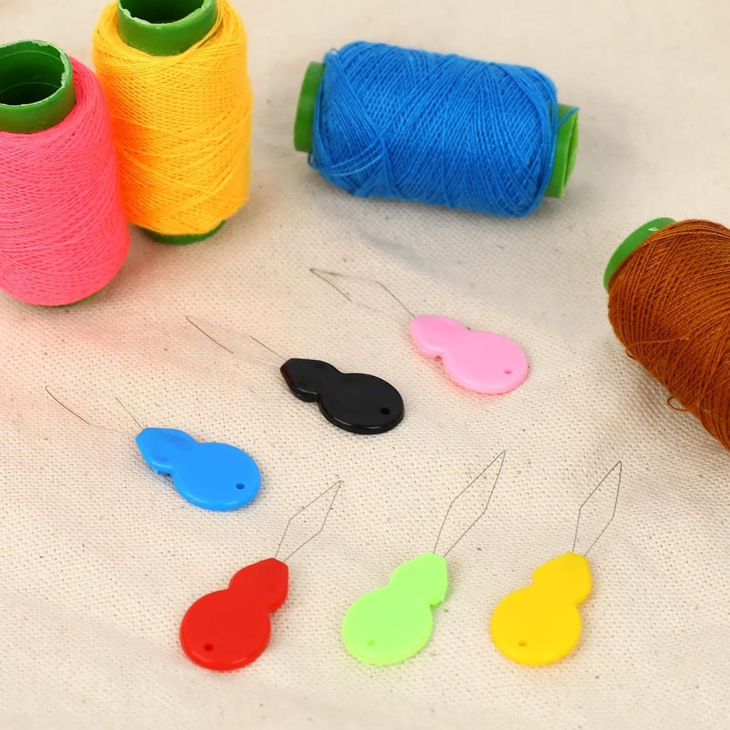 5 pic Sewing Needle Threaders Fits All Needle Sizes, Multicolor Image