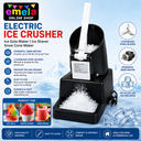 Electric Ice Crusher Machine | Ice Gola Maker | Dish Gola Machine Home | Ice Shaver Prevent Splash Electric 3 Blades Snow Cone Maker Stainless Steel Shaved Ice Machine 380W 220lbs/hr (1) Image