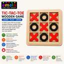 Wooden Educational Puzzle Board, Tangram, Building Blocks and Tic-Tac-Toe Game Set, Mathematics Puzzle, Multicolour Image