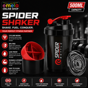 Spider Shaker | Spider Protein Shaker | Spider Shaker Bottle | Gym Shaker | Cyclone Shaker | Protein Shaker | Gym Protein Shaker | Gym Bottle | BPA Free Shaker | Shaker 500ml (Red) Image