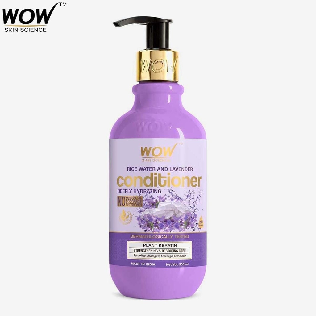 [111802332-1644314329837-0] WOW Skin Science Rice Water & Lavender Conditioner 300ML