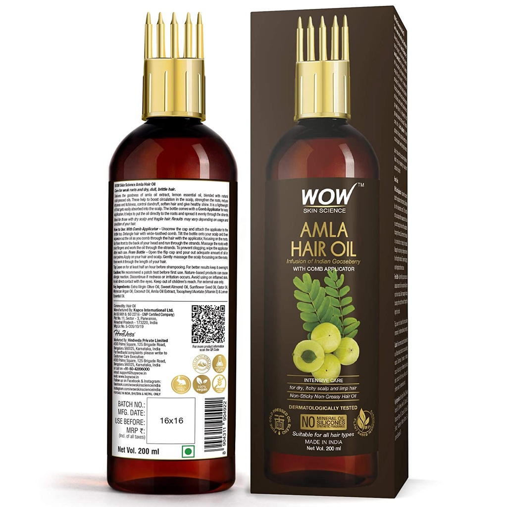 [113957740-1649591572601-0] WOW Skin Science Amla Hair Oil 200 ML