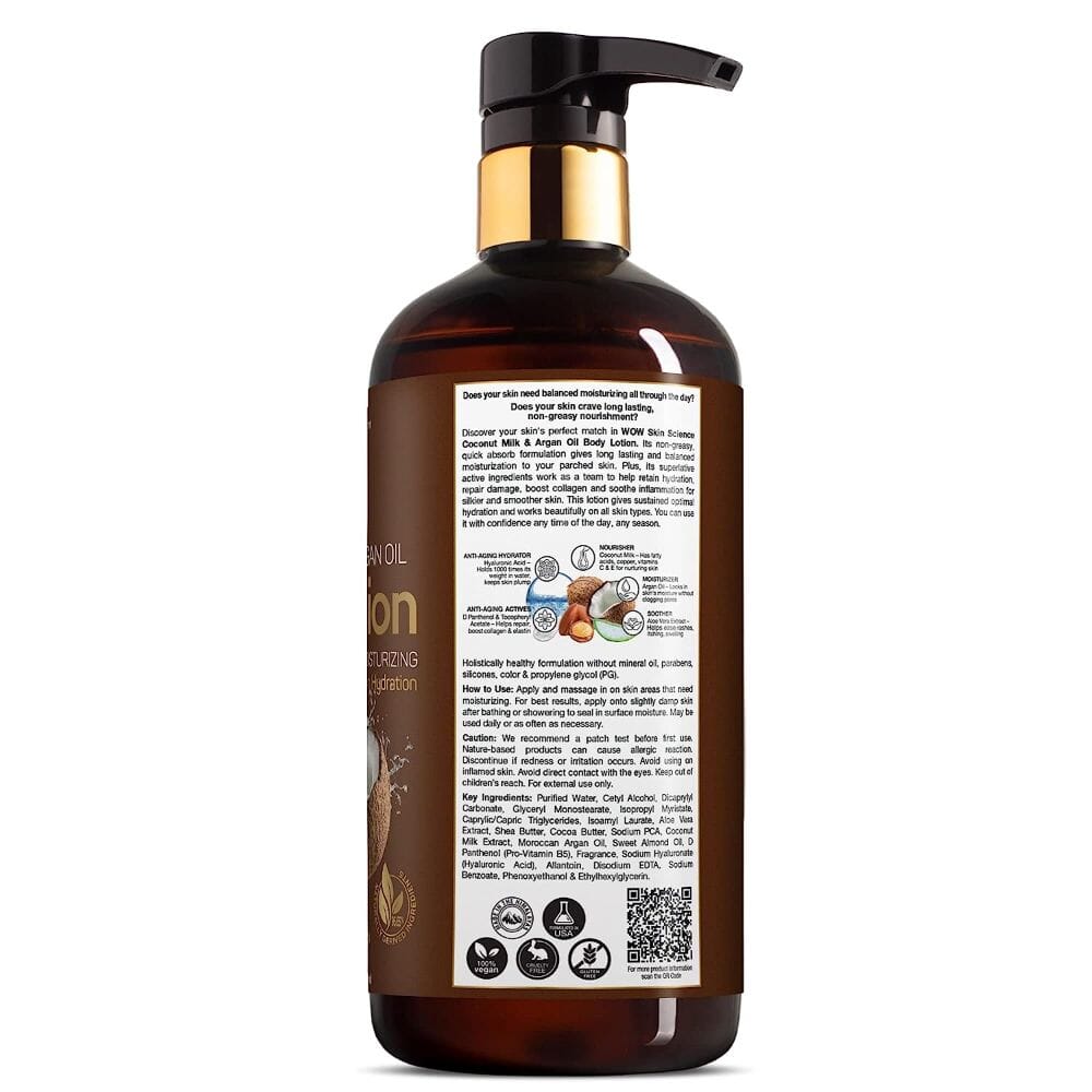[109903202-1639030597232-0] WOW Coconut Milk with lactic Acid  Body Lotion - 400 ml