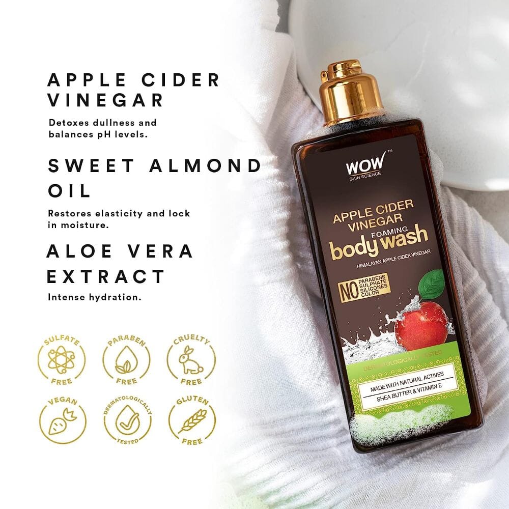 [PSHB024] WOW Skin Science Apple Cider Vinegar Foaming Body Wash - 250ml