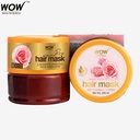 WOW Skin Science Himalayan Rose Hair Mask, Coconut Oil, Almond Oil & Argan Oil - For Volumizing Hair, Anti Smelly Scalp - (200 ml)