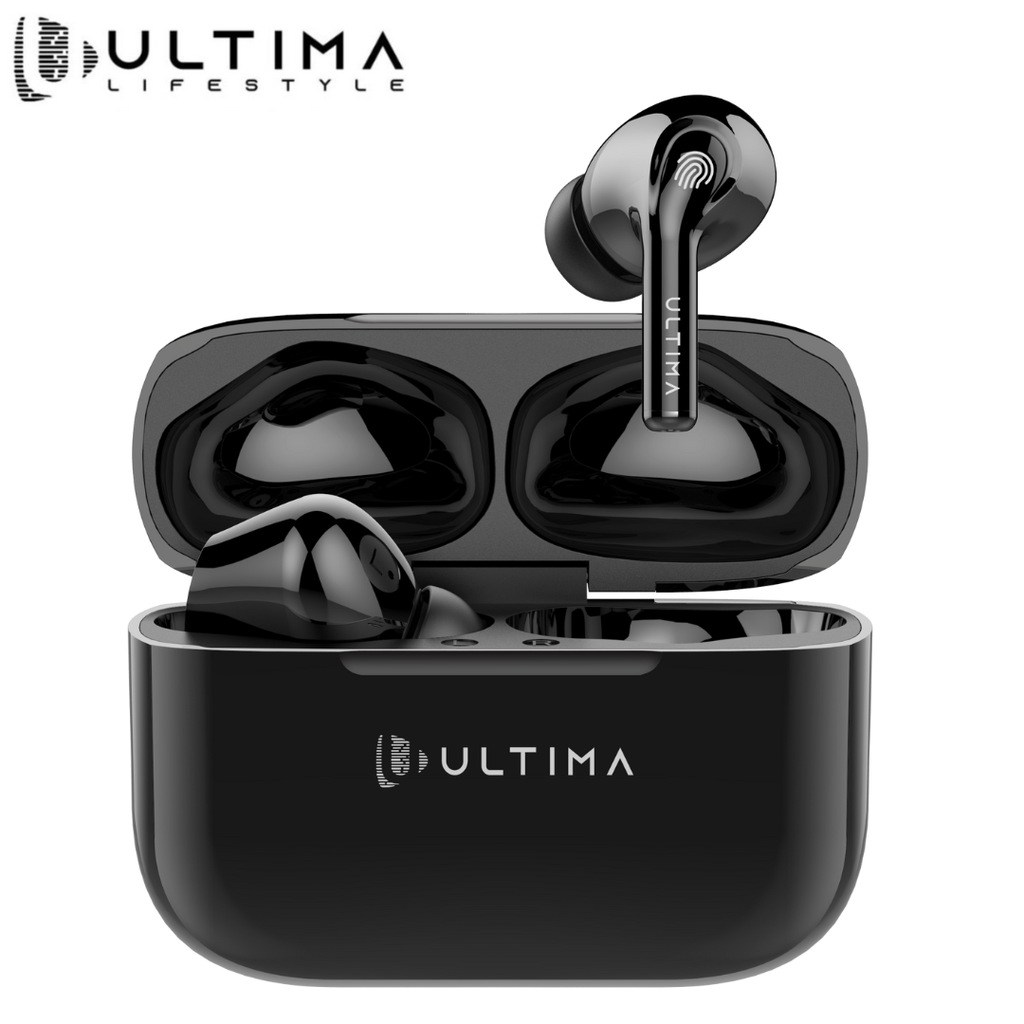 [121971669-1670483609079-0] Ultima Atom 320 Wireless Earbuds With Massive Playback Of Upto 17 Hour, IPX5 Water & Sweat Resistance, IWP Technology, Type C Interface With Game Mode