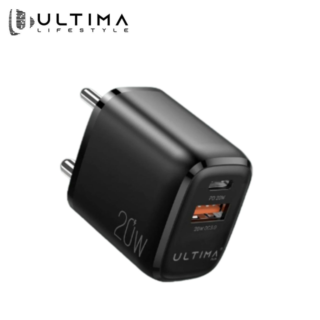 [20WPD] Ultima 20W PD Type C Port + QC 3.0 Wall Charger