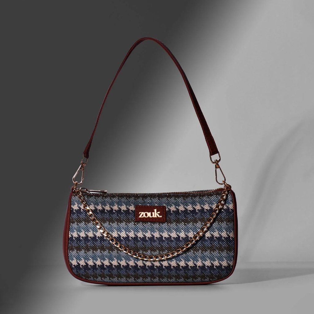 [ZBT01-BH] Zouk Bombay Houndstooth Baguette