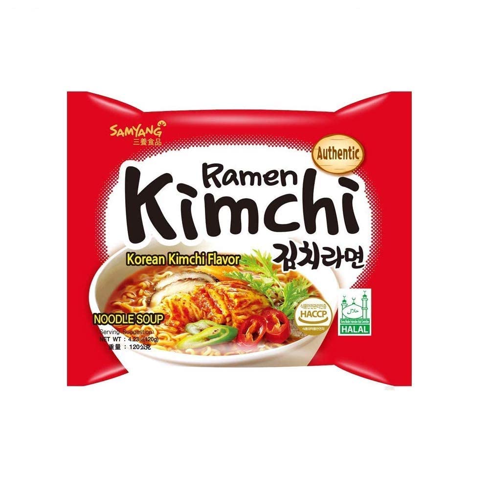 [Samyang-Kimchi-SinglePack] Samyang Kimchi Ramen (5 Pack or Single Choose) | Korean Kimchi Flavour | Made in Korea | Instant Noodles | Soup Type