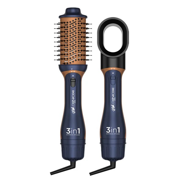 [Ikonic-3in1Styler-Blue] IKONIC ME 3 in 1 Express Styler 1200W  Hot Air Blow Dryer  Volumizer  Ceramic Titanium coated barrel