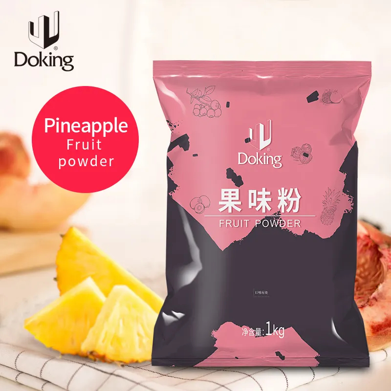 [GRO-BT-Pineapple] Doking Boba Bubble Tea Powder - Pineapple - 1 Kg